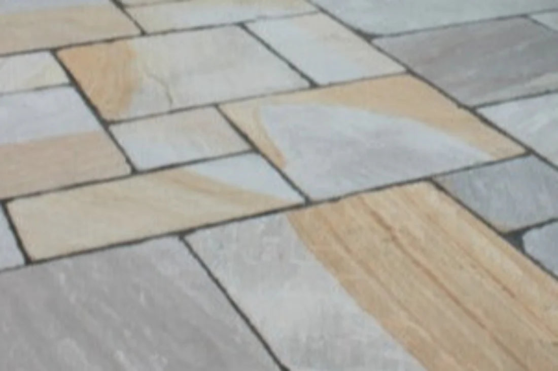 York Grey Indian Sandstone - Patio Pack - 22mm Calibrated - Paving Slabs