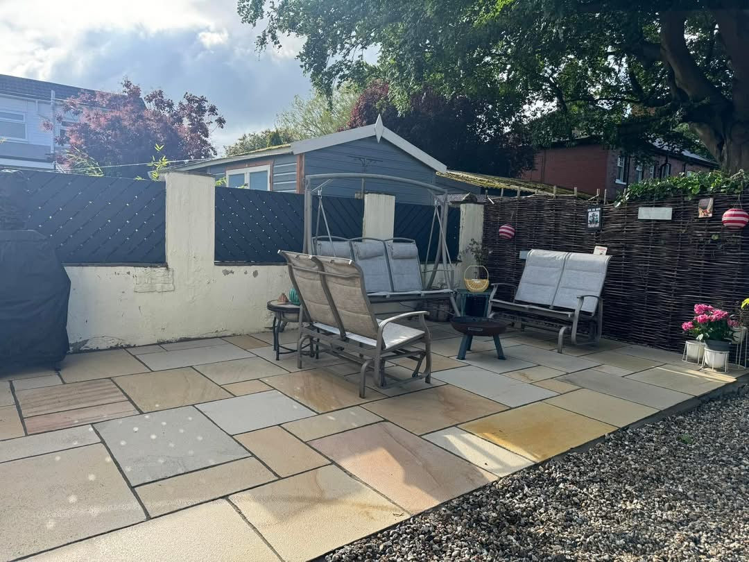 Fossil Mint Indian Sandstone - Patio Pack - 22mm Calibrated - Paving Slabs