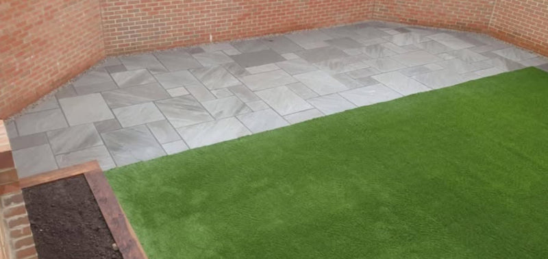 Kandla Grey Indian Sandstone - Patio Pack - 22mm Calibrated - Paving Slabs