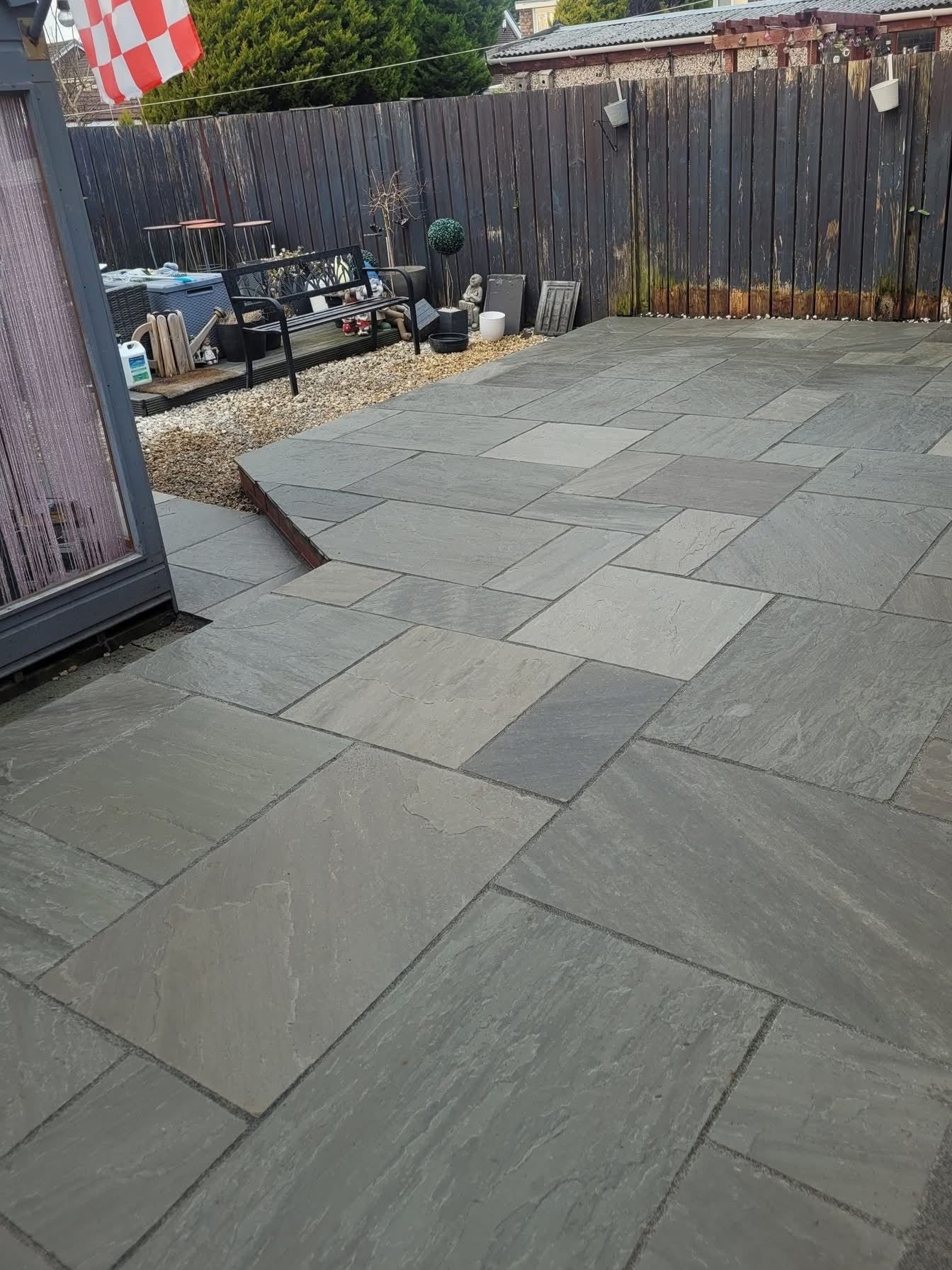 Kandla Grey Indian Sandstone - Patio Pack - 22mm Calibrated - Paving Slabs